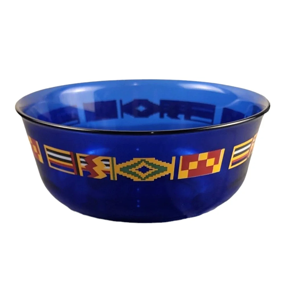 Vintage 1972 Cobalt Blue Olympics Flage Bowl Munich Germany Made in Frances - Picture 1 of 4